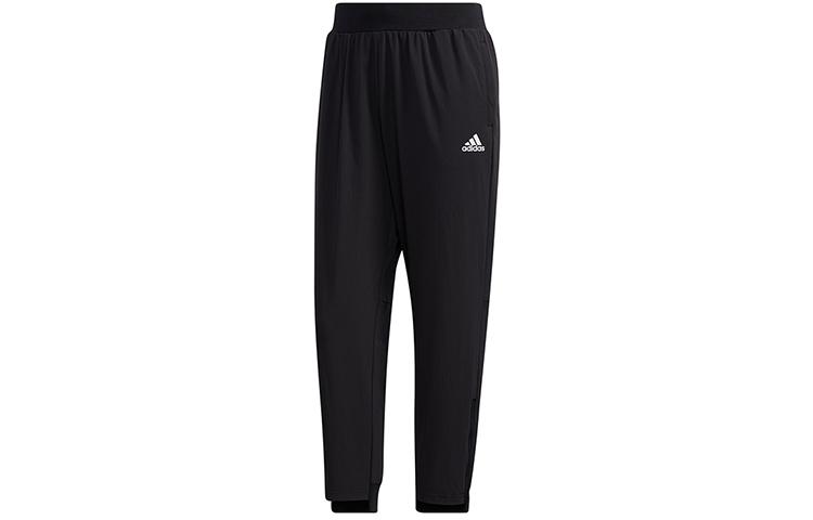 Adidas Knitted Sweatpants Women s Black Moderate Straight Fit Pants GF0123 S