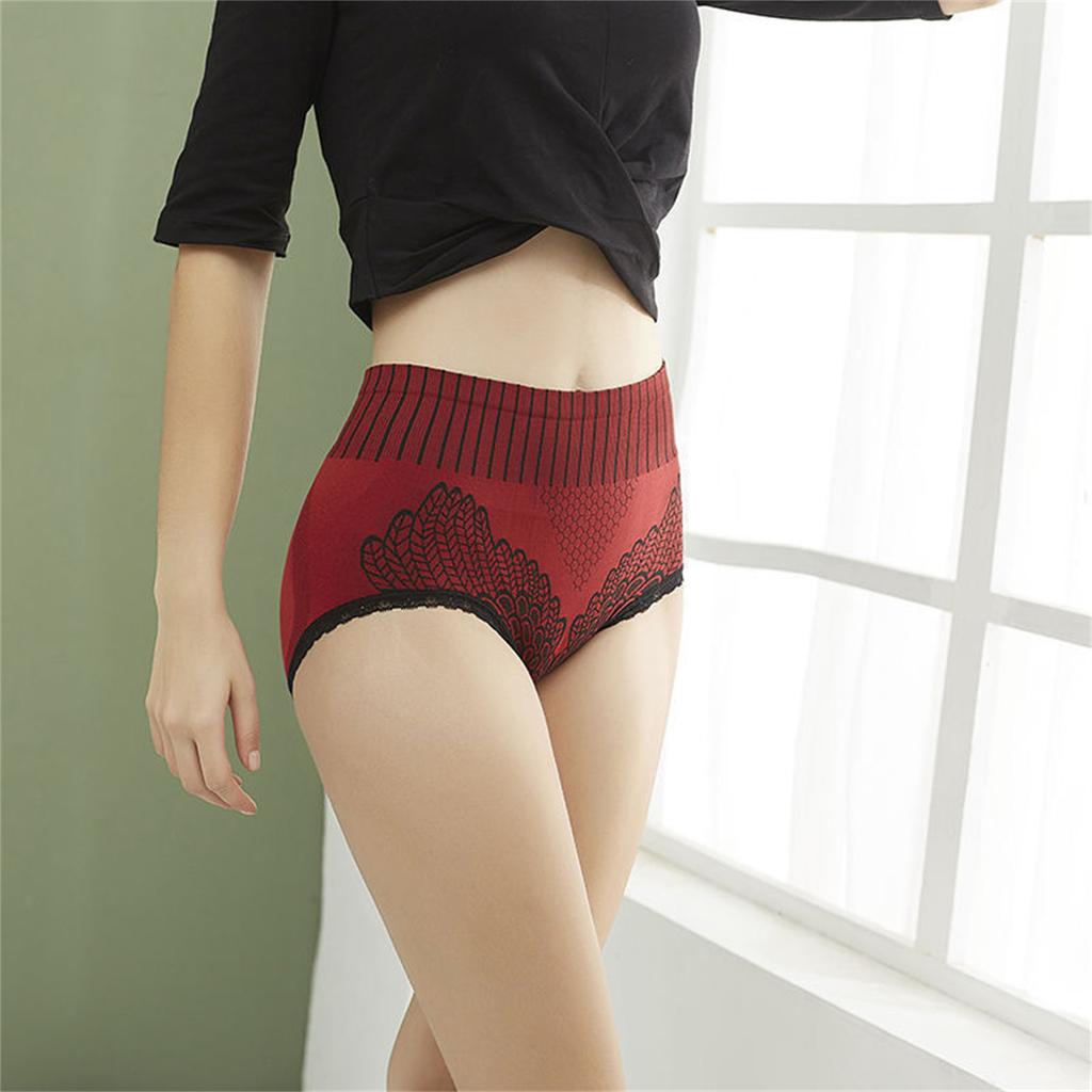 Women's High Waist Seamless Control Panties Body Shaper Underwear Soft Breathable Briefs Plus Size