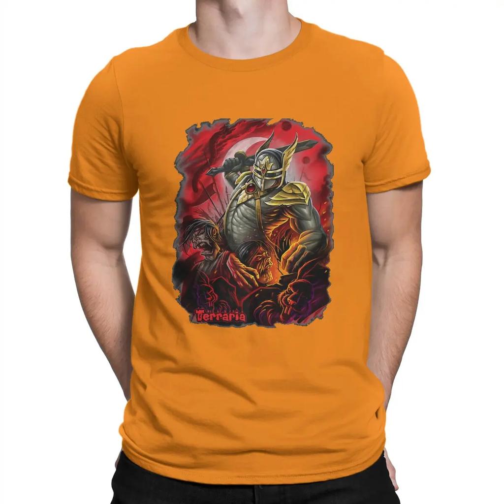 Horror Men TShirt Terrarias O Neck Tops Fabric T Shirt Humor Top Quality Gift Idea