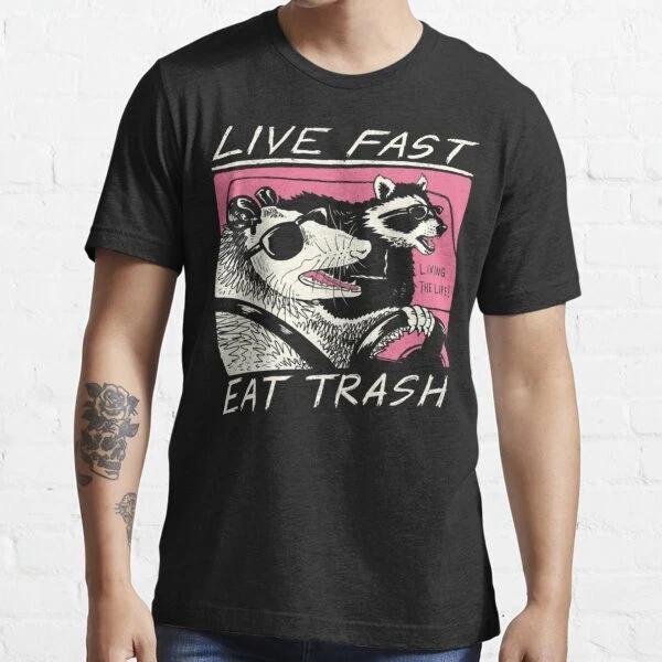 live fast eat trash sonic youth music concert tour t shirt XL