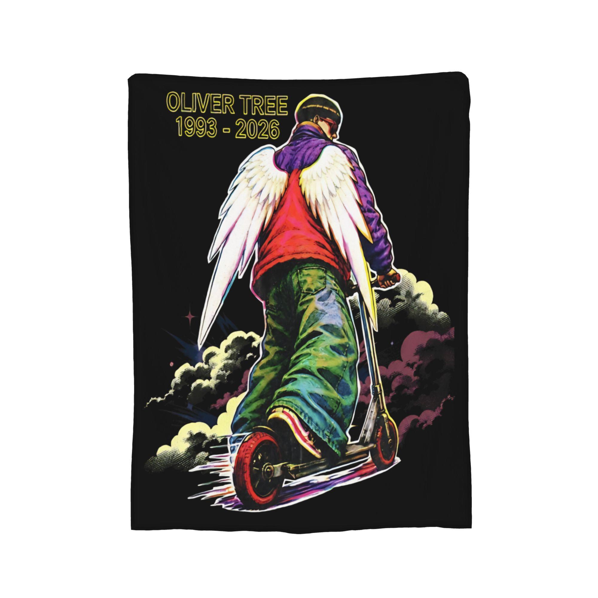 Oliver Tree Cowboy Tears Fleece Throw Blanket Blankets for Sofa Outdoor Super Soft Bedroom Quilt Size: 75*100cm, Weight: 230 GSM
