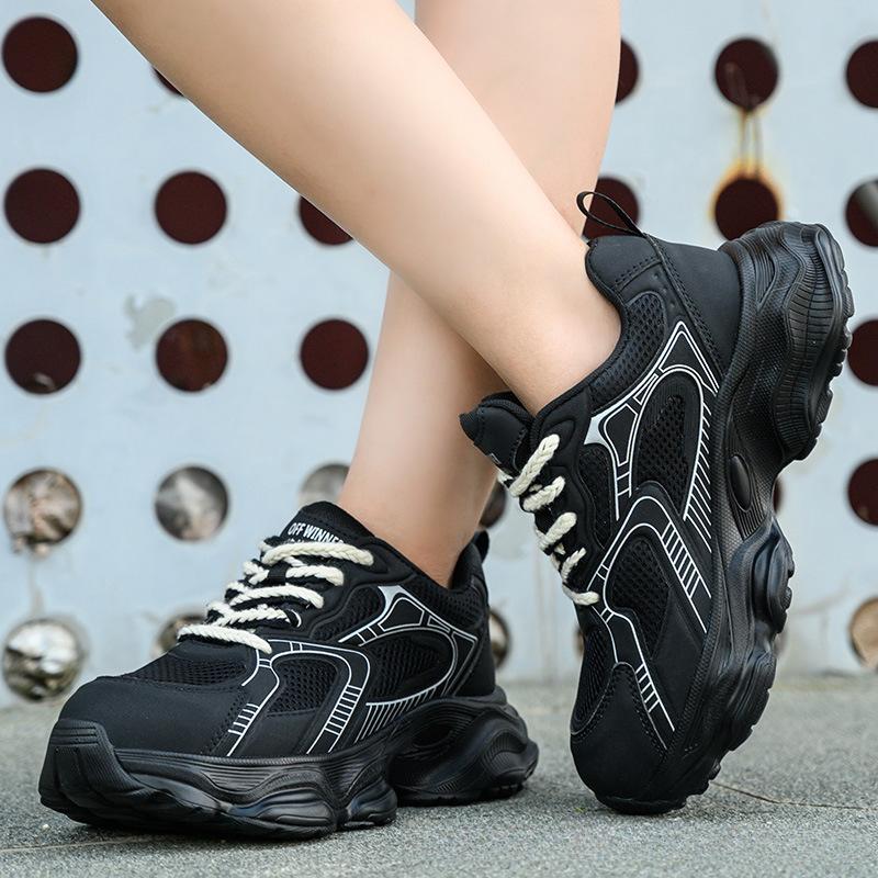 Ultra Light Safety Shoes Women Breathable Work Shoes Height Increase 5Cm Work Sneakers With Plastic Toe Non Slip Shoes For Work