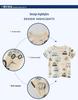 27kids Boys' 2024 Summer Korean Style Cotton Short-Sleeve T-Shirt