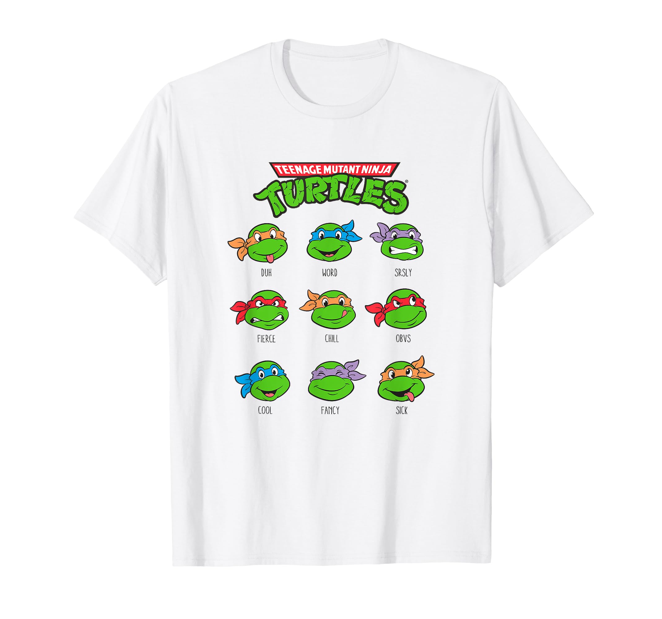 

Teenage Mutant Ninja Turtles Different Emotions Many Faces T-Shirt