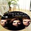 1pc The Vampire Diaries3 Design Printed Area Round Carpet for Bedroom Living Room Home Decor Rugs Mat Non Slip Mat Rug for Bedside