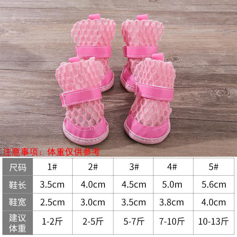 Hundesandalen für den Sommer, atmungsaktive Haustierschuhe für den Außenbereich