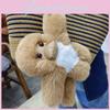 Realistic Gorilla Plush Keychain 7in Soft Stuffed Animal Backpack Charm For Collectors And Animal Lovers