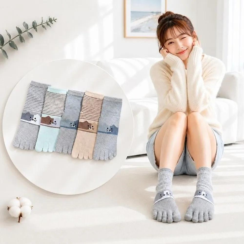 Pierre Cardin Women s Mesh Toe Socks Toebi 5 Pairs Summer Ankle Socks Tobi 5th tribe