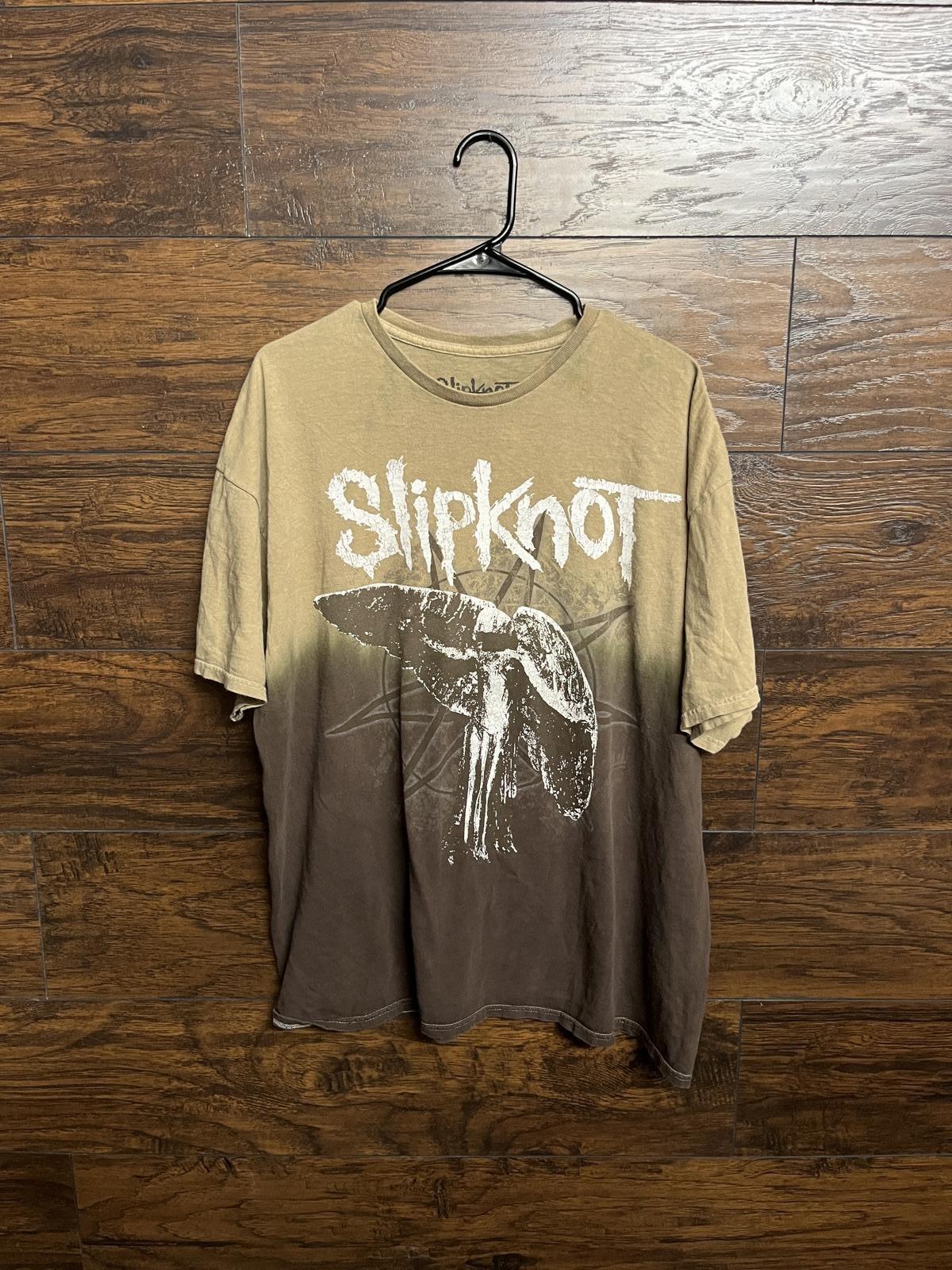 Футболка группы Slipknot - Логотип на спине - Ангел на груди - XL XXL