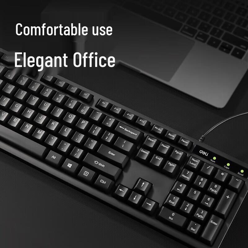

Deli 2168es Silent Spill-Resistant Wired USB Keyboard