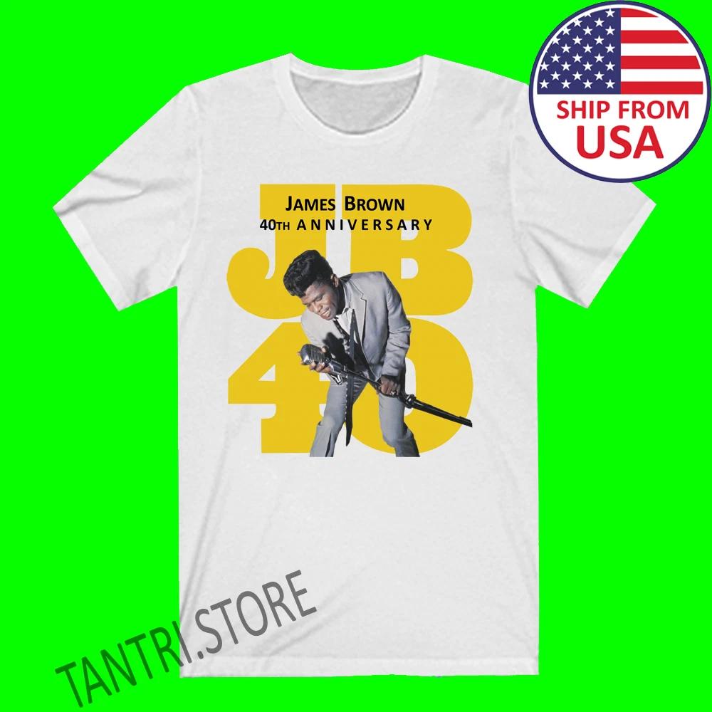 James Brown Anniversarry Men s White Size S to 3XL 2XL