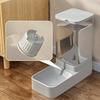 Automatic Pet Feeder And Water Dispenser Set 3.8L Capacity Food Bowl Water Drinker Pet Feeding Station for Small Medium Dog Cat Puppy