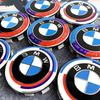 4pcs 56/68mm Auto Hub Caps Car Wheel Center Cover Hubcaps Decoration Accessories For BMW 50th Anniversary LOGO Badge Emblem