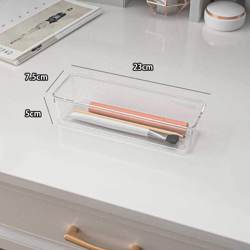 Yiyi Gou Cosmetic Storage Box with Dividers - Jewelry, Lipstick, and Mask Organizer for Dormitories and Dressing Tables