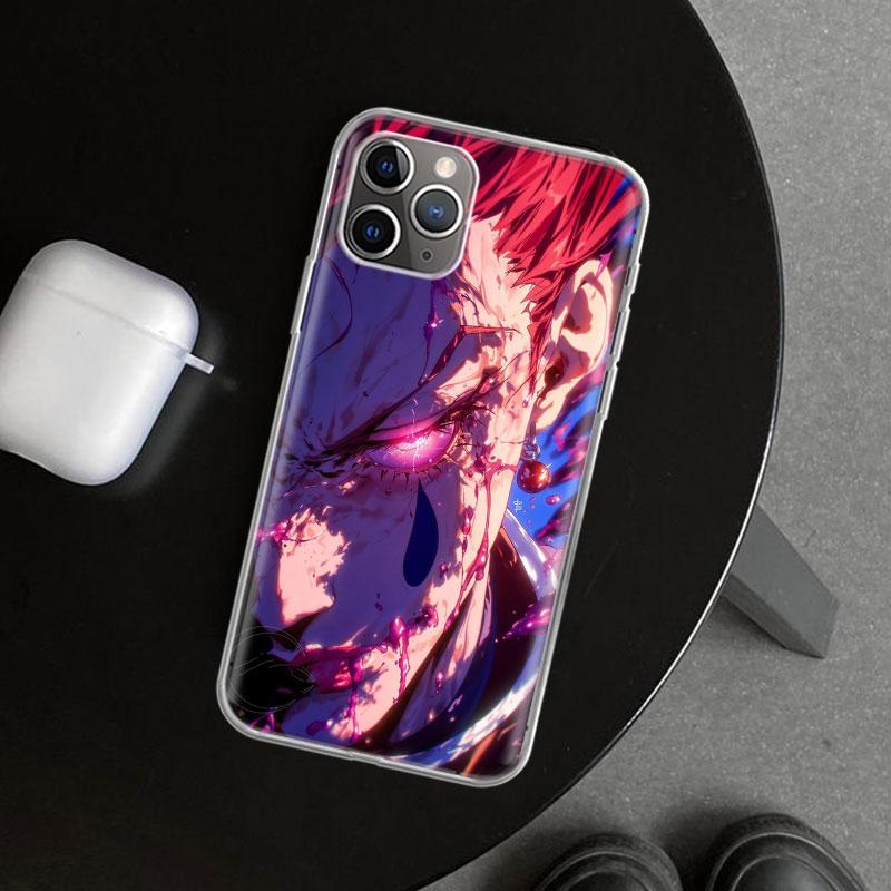 Huner X-Hunters Hisoka Phone Case Cover for iPhone 11 12 13 Mini 14 15 Plus 16 Pro Max 17 Air 7 8 + SE Art Customized Fundas 11