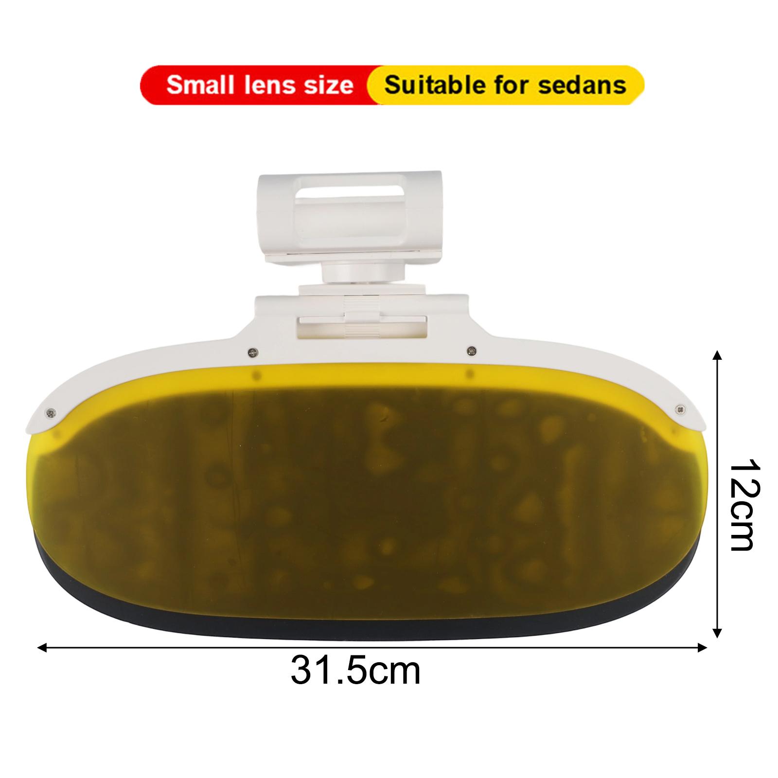 Adjustable Sun Protection Car Sun Visor Easy To tall Polarized Windshield Visor Anti-glare Yellow Nighttime S