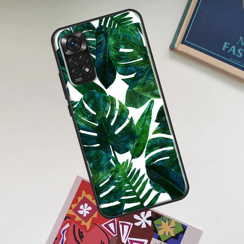 

Tropical Monstera Leaves Case For Xiaomi Redmi Note 13 14 Pro 10 11 12 15 Pro Plus Redmi 15 14C 13C 10C 12C 15C Cover Redmi 10