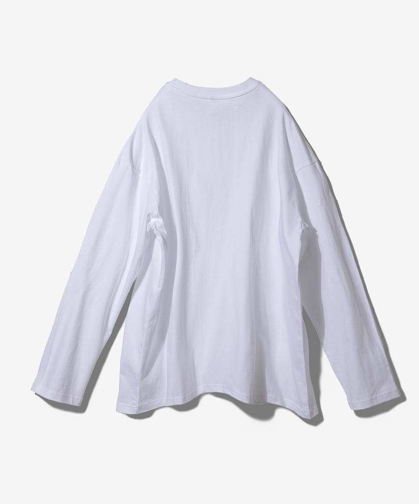 Paensyo From Over Fit Long Sleeve - White