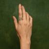 Copper Stackable Interlocking Zirconia Rings - Handmade Bestseller