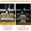Motion Activated RV Step Lights, IP65 Waterproof Battery Operated Motorhome LED Light Strip Magnetic RV Night Light Bar For Motorhome, Trailers,