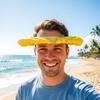 Detachable Funny Hand Sun Hat PLA Sun Protection Quirky Hairband  For Men / Women