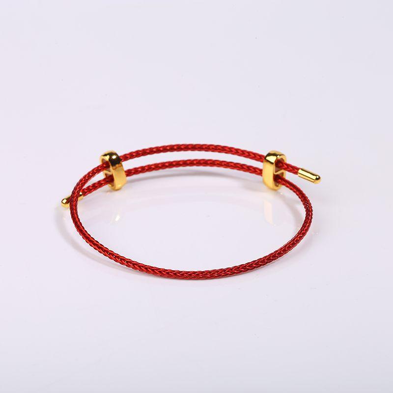 

Регулируемый 2,5 мм Золотой Женский Студенческий Трос 25cm 2.5mm steel wire hand rope Red