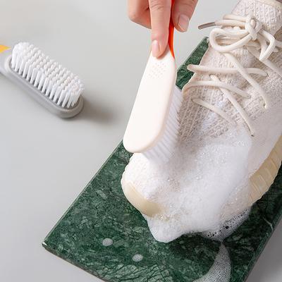 Щітка для чищення з довгою ручкою М’яка щетина для прання одягу Взуття Щітка для чищення Портативна пластикова щітка для чищення для кухні та ванної кімнати