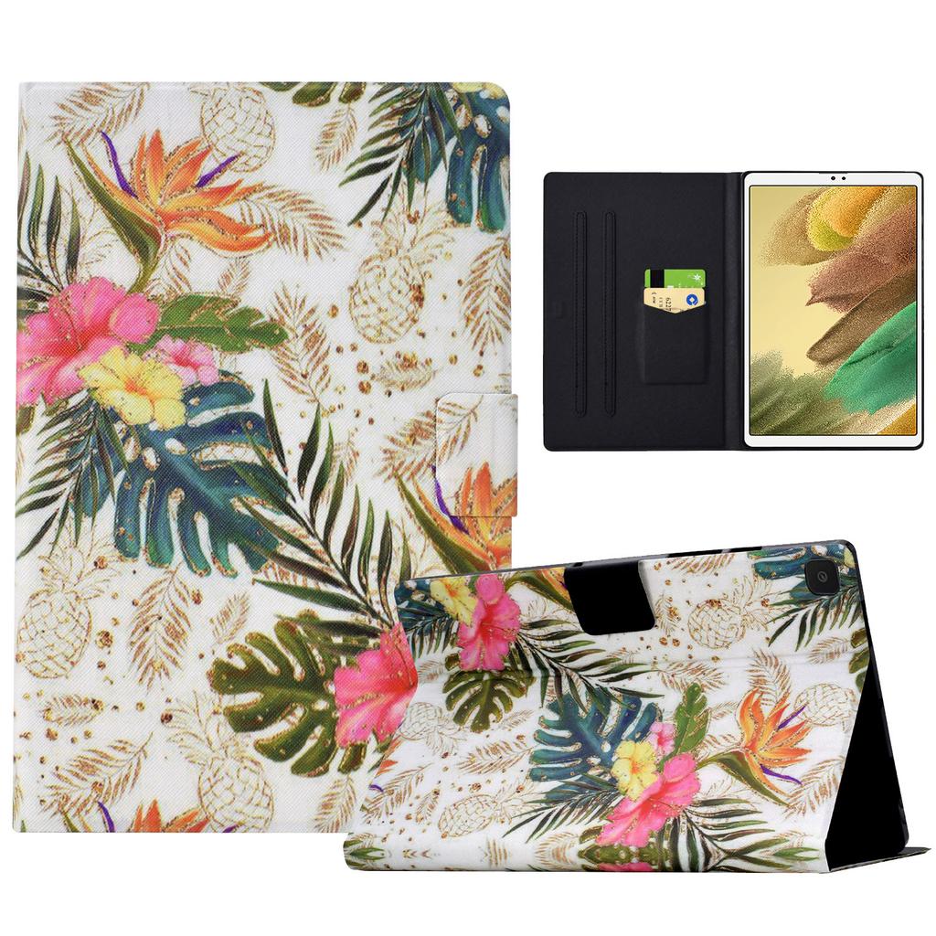 For Samsung Galaxy Tab A7 Lite 8.7-inch T220/T225 Tablet Case Pattern Printing Card Slot Leather Cover