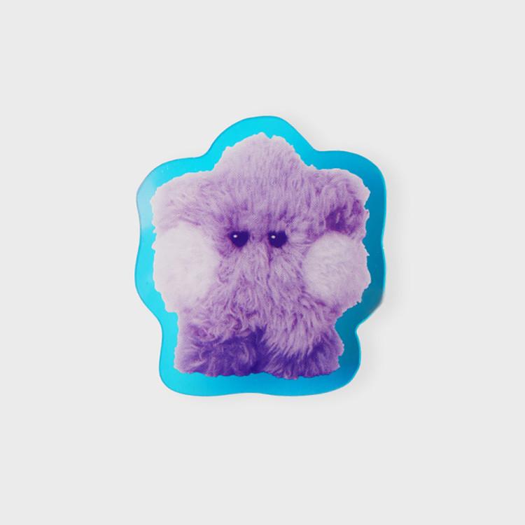 LINE FRIENDS BT21 SHOOKY Purple of Wish Edition Minini Acrylic Clip Magnet