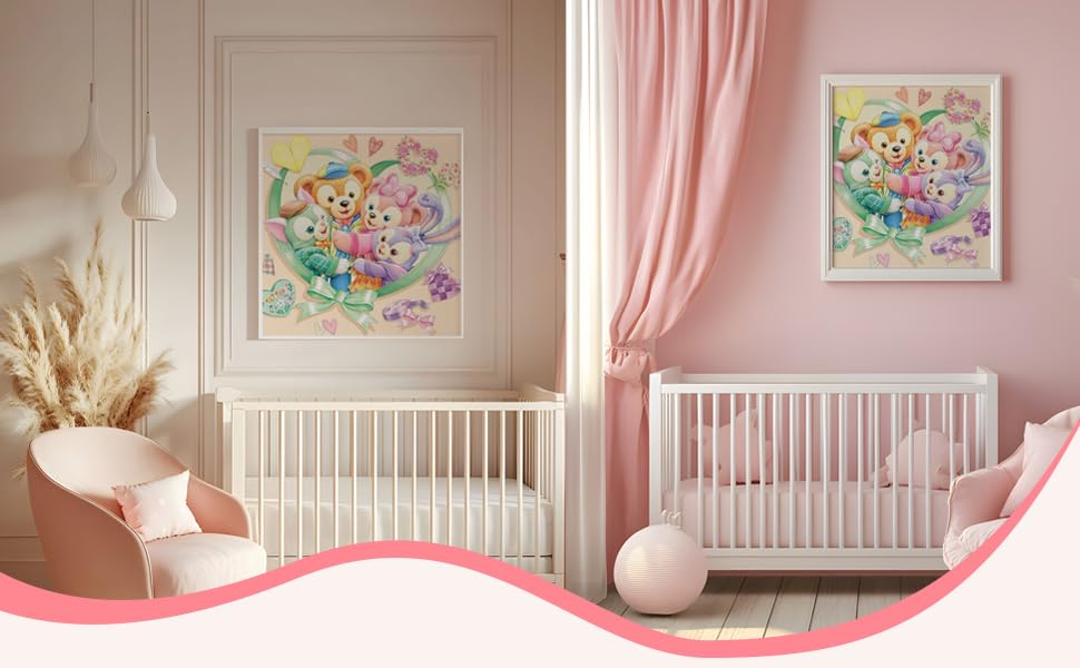 ZYSMIY Diamond Art DIY Handmade Painting Mosaic 5D Mosaic Diamond Cartoon 35x35cm Kit, Kit, Art, Art, Painting, Full-Paste Type, Animation, (DP2204)