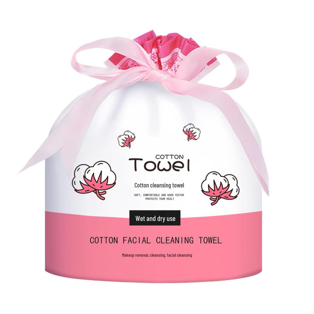 Large Disposable Cotton Face Wash Towels - Thickened, Lint-Free, Soft & Absorbent for Home Use