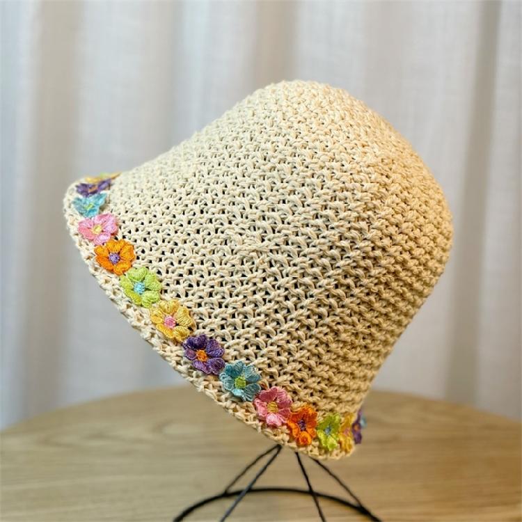 Woman Crochet Floppy Hat Wide Brims Bucket Hat Spring Beach Getaways Sun Hat