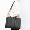 Men's Handbag Business Casual First Layer Cowhide Woven Men's Bag Large Capacity Computer Briefcase Shoulder Bag