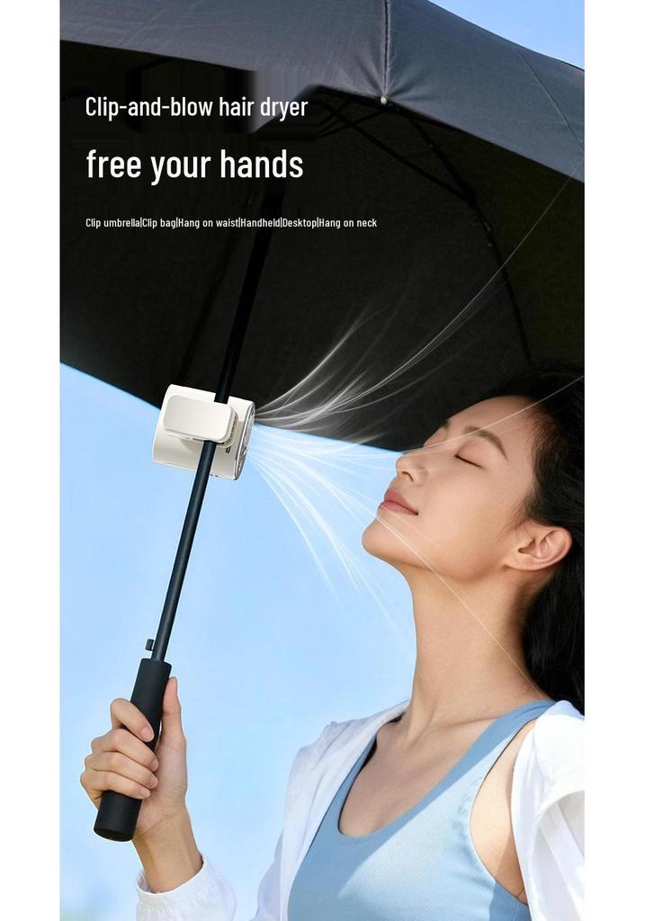 Semiconductor Portable Clip-On Waist Fan with Ice Pack for Outdoor Cooling