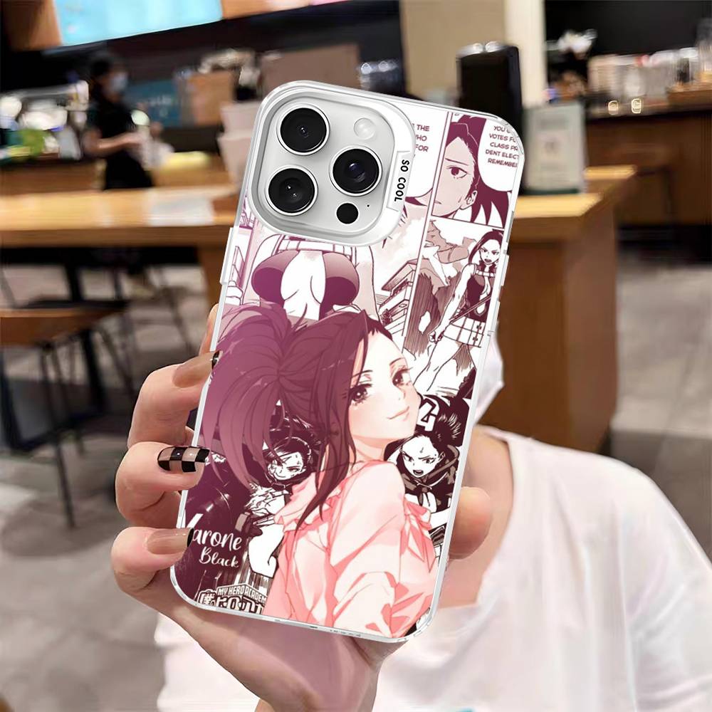 Vintage Anime My Hero A-Academia Phone Cover For IPhone 16 15 14 13 12 11 17 Pro Max Plus Color Silver Shell