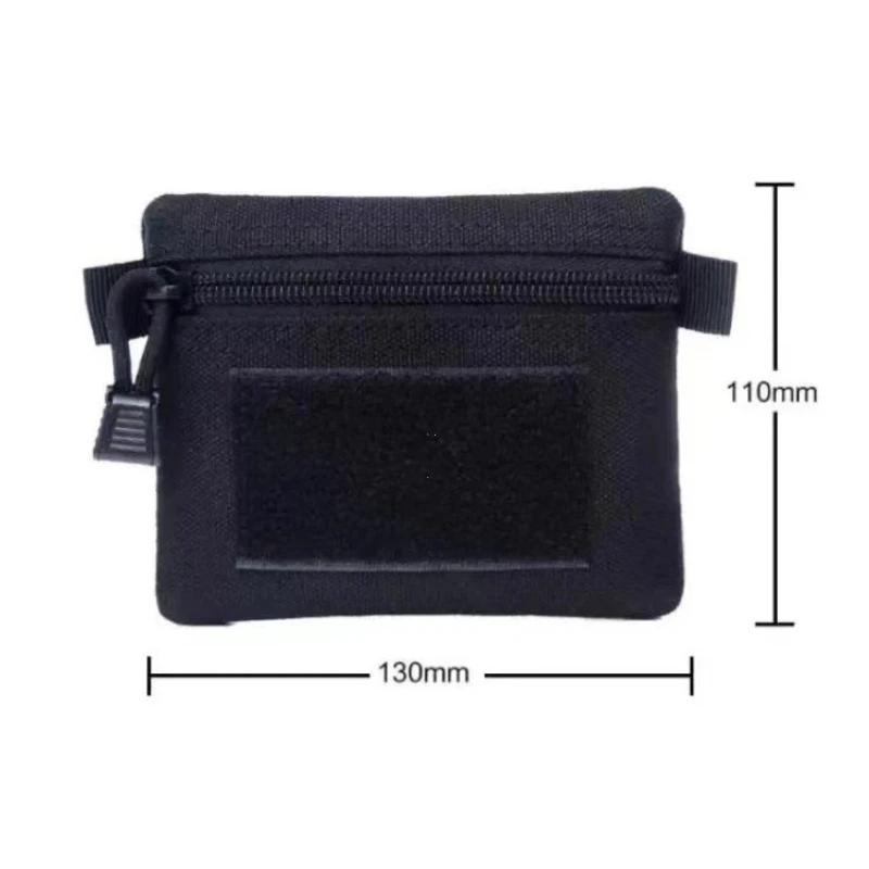 1000D Nylon Outdoor Camping EDC Molle Wallet Waterproof Portable Travel Zipper Waist Pouch for Camping Hiking Hunting EDC Pouch