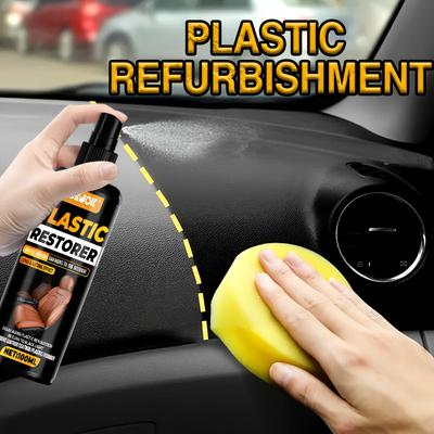 Spray de Brillo para Interiores de Coche, Restaura el Brillo del Plástico y el Cuero, Adecuado para Coches, Motocicletas, Autocaravanas, Camiones, Cuidado de Detallado de Automóviles