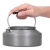 1.6L Portable Camping Coffee Tea Pot Outdoor Fishing Hiking Barbecue Kettle Pot (Black Handle)