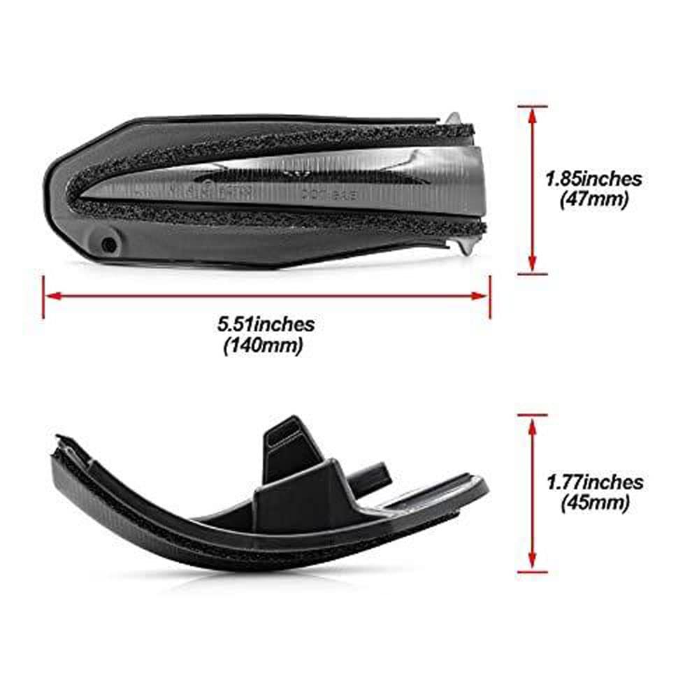 Hotimp® Compatible with Toyota Harrier (60 Series, 80 Series, Noah, Voxy, Exfire) - LED Door Mirrors with Sequential Turn Signals (Smoke Lens)