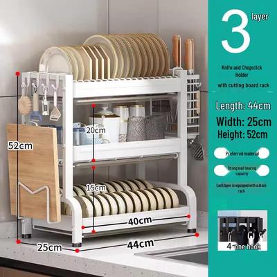 Multi-functional Aluminum Dish Drying Rack