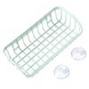 Double Suction Cup Kitchen Drainage Shelf Multifunctional Sponge Storage Rack(random color)