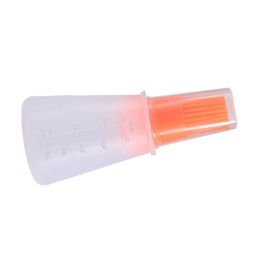 Silicone Oil Bottle Brush Outdoor BBQ Ssoning Brush with Scale Barbecue Oil Brush Kitchen Gadgets