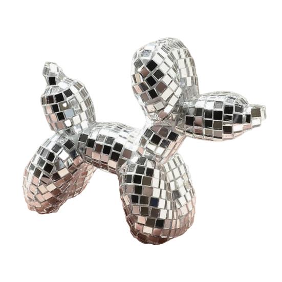 Disco Dog Ornament Maximalist for Dog Mom Balloon Dog Statue  Dog Dad