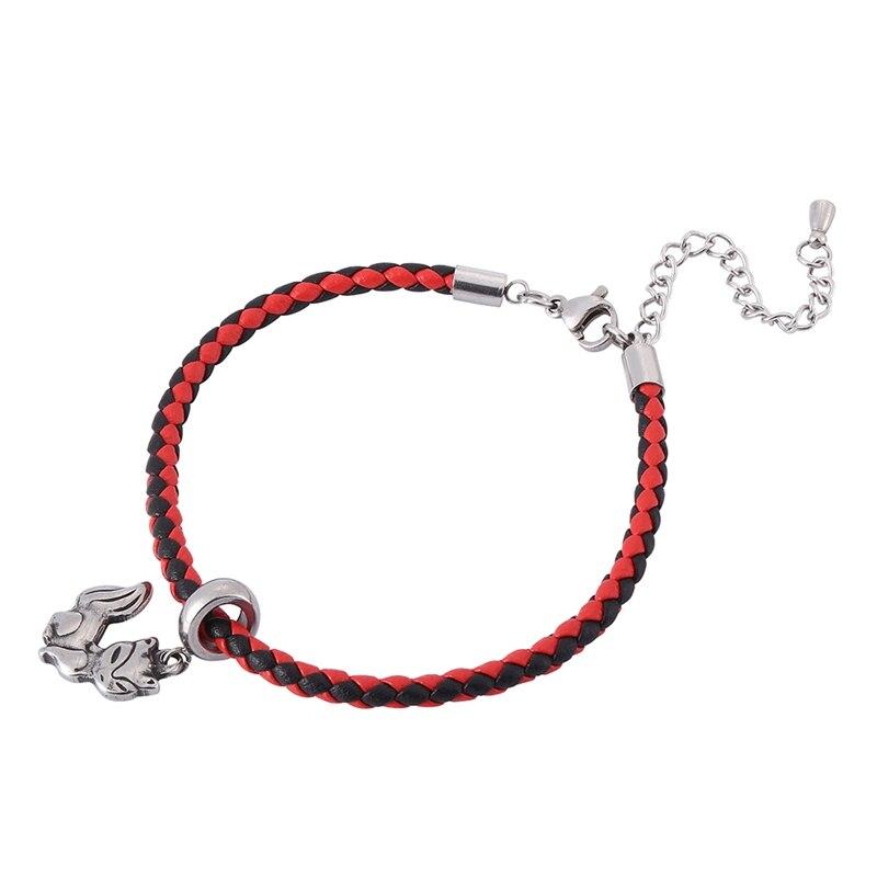 Fashion Jewelry Guitar Cat Fox Accessories Leather Bracelet For Women Charm Bracelets Handmade Jewelry