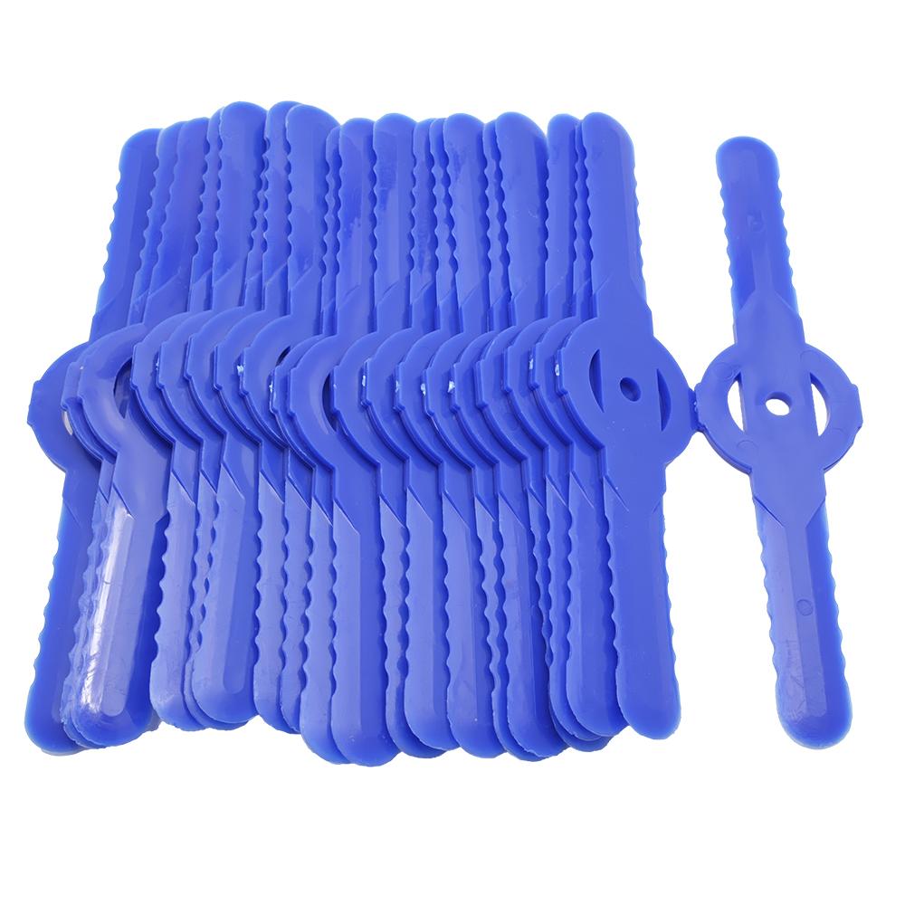 20 sztuk/partia ostrza do podkaszarki plastikowe ostrza do podkaszarki do trawy elektryczne kosiarki ogrodowe części zamienne do podkaszarki