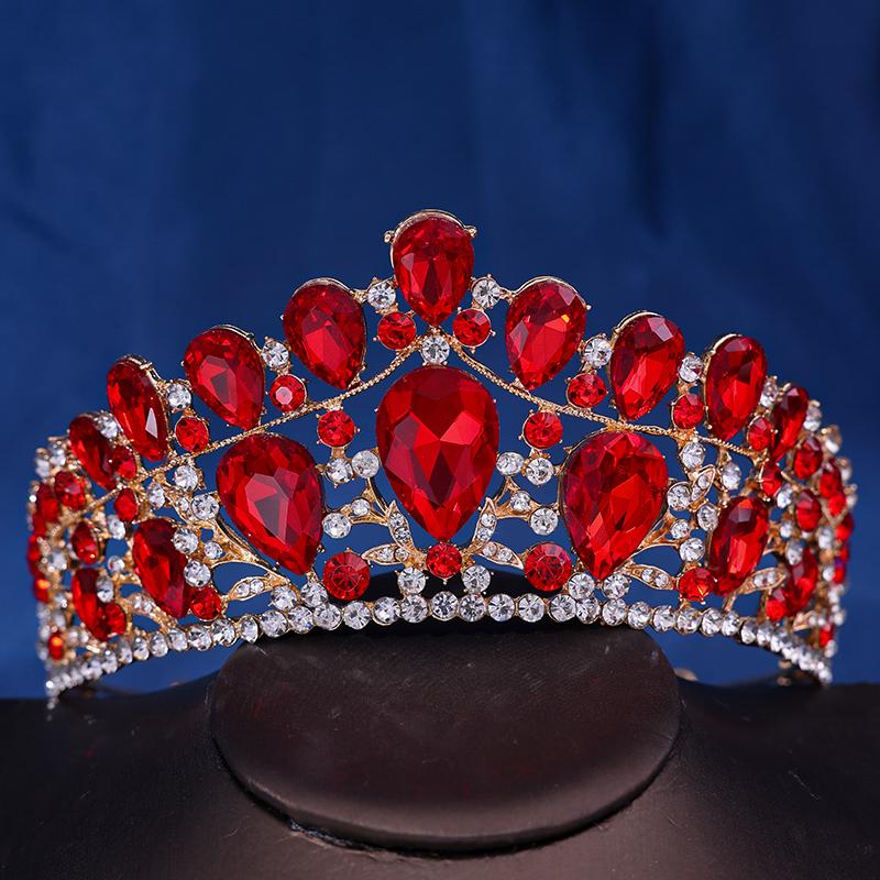 

Винтажная свадебная корона принцессы в стиле барокко, головной убор с кристаллами, тиара для женщин, свадебное платье с короной, аксессуары, ювелирные изделия