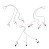 Body Clamp Chain Adjustable Pressure 3-Head Clitoral Body Clip Ring Men Women Non Piercing Body Jewelry Adults Sex Toy