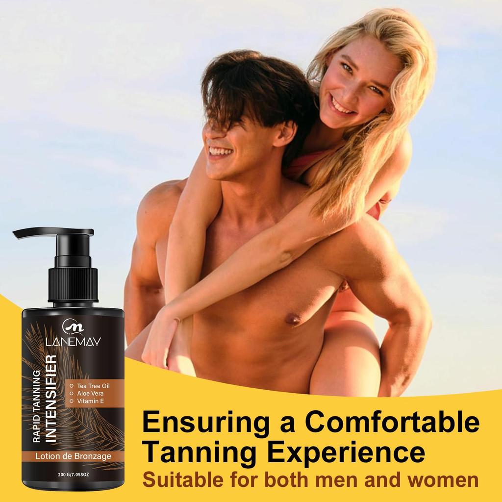 Rapid Tanning Intensifier-This Lightweight, Non-Sticky Tanning Creamis Transfer-resistant And Dries Quickly-200ml