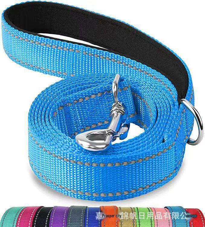 Reflective Anti-Jerk Medium Dog Training Leash with Hand Protector