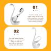1Set Alloy Dessert Spoons with Base Functional Flatware Set for Serving Food Keeping Countertop Clean Stylish Home